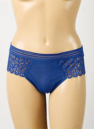 Shorty efect material satinat albastru WACOAL femme