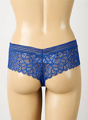 Shorty efect material satinat albastru WACOAL femeie