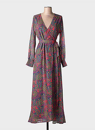 Rochie lungă mâneci lungi mâneci lungi albastru LA FIANCÉE femeie