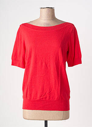 Pulover decolteu bărcuță mâneci scurte roșu KING LOUIE femme