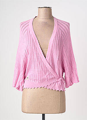 Cardigan petrecut elasticitate roz BLUTSGESCHWISTER femeie