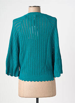 Cardigan petrecut elasticitate verde BLUTSGESCHWISTER femeie
