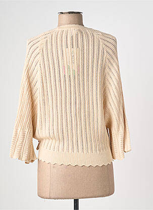Cardigan petrecut elasticitate bej BLUTSGESCHWISTER femeie
