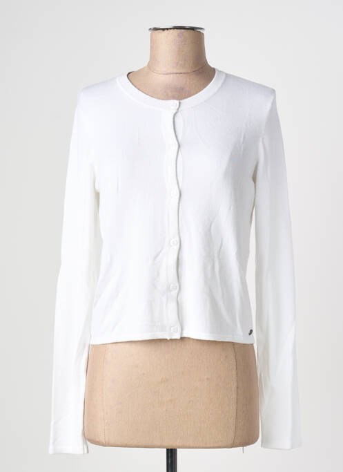 Vestă cu mâneci lungi alb SURKANA femeie