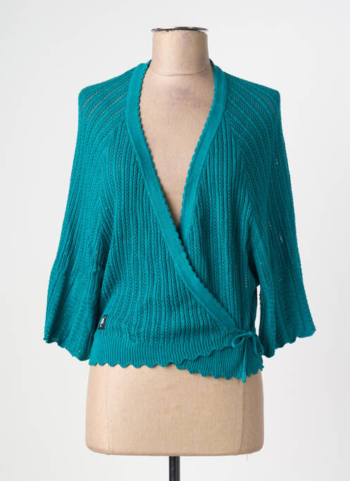 Cardigan petrecut verde BLUTSGESCHWISTER femeie