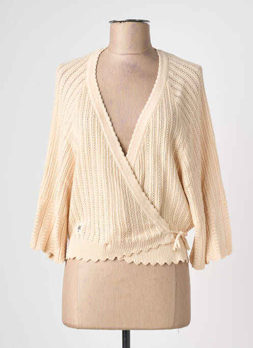 Cardigan petrecut bej BLUTSGESCHWISTER femeie