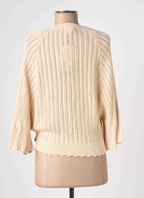 Cardigan petrecut bej BLUTSGESCHWISTER femeie