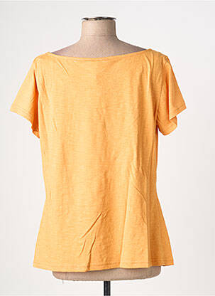 Tricou elasticitate mâneci scurte portocalie TRANQUILLO femeie
