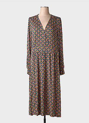 Rochie lungă mâneci lungi mâneci lungi verde KING LOUIE femeie