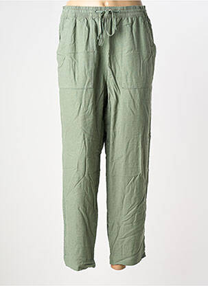 Pantalon drept țesătură crep mărime normală verde WHITE STUFF femeie