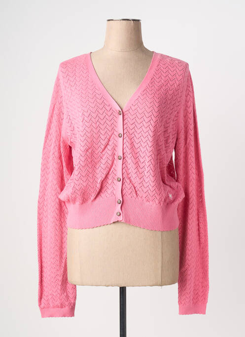 Vestă cu mâneci lungi roz BLUTSGESCHWISTER femeie