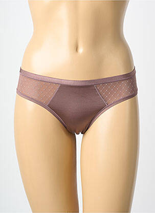 Shorty efect material satinat maro ROSA FAIA femeie