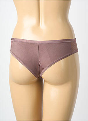 Shorty efect material satinat maro ROSA FAIA femeie