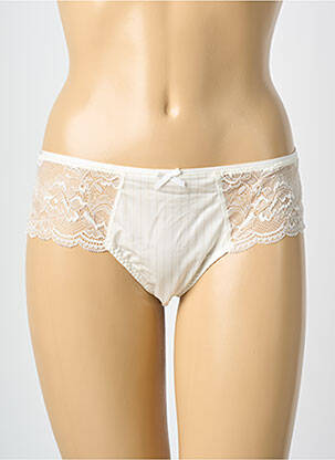 Shorty efect material satinat alb ROSA FAIA femeie