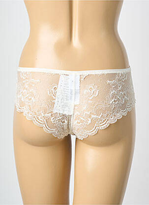 Shorty efect material satinat alb ROSA FAIA femeie
