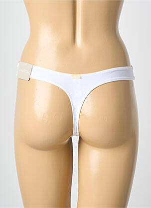 Tanga microfibre alb MARIE JO femeie