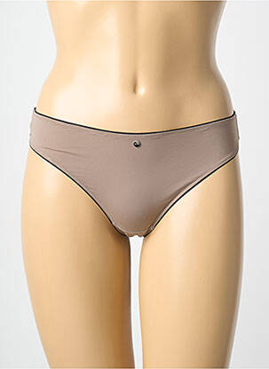 Tanga microfibre maro !OHO! femeie