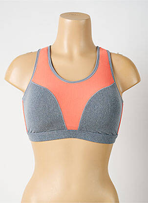 Sutien fără armatură top sutien tip racerback gri LIZ femeie