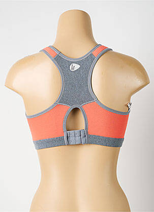 Sutien fără armatură top sutien tip racerback gri LIZ femeie