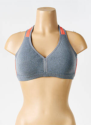 Sutien fără armatură top sutien tip racerback gri LIZ femeie