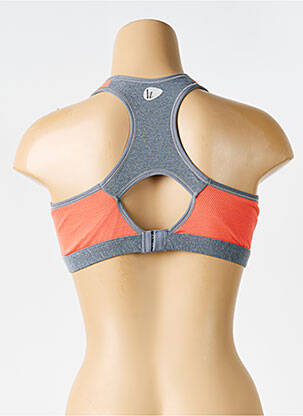 Sutien fără armatură top sutien tip racerback gri LIZ femeie