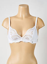 Sutien fără armatură top triunghiuri alb MILLESIA femme