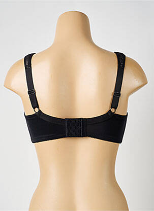 Sutien efect material satinat sutien cupe întregi cu decolteu înalt negru PIEGE femeie