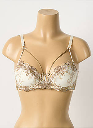 Sutien broderie top sutien modelat bej MILLESIA femeie