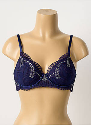 Sutien broderie sutien cupe întregi cu decolteu înalt violet MILLESIA femeie