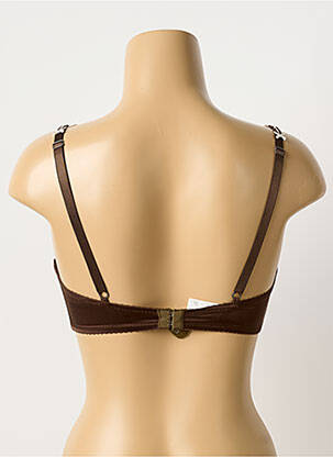 Sutien efect material satinat top sutien modelat maro MILLESIA femeie
