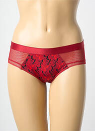 Shorty efect material satinat roșu PASSIONATA femme