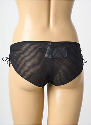 Shorty efect material satinat negru MILLESIA femeie