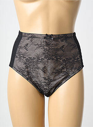 Chilot cu talie înaltă țesătură satinată negru PIEGE femme