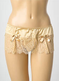 Shorty țesătură satinată bej MILLESIA femme