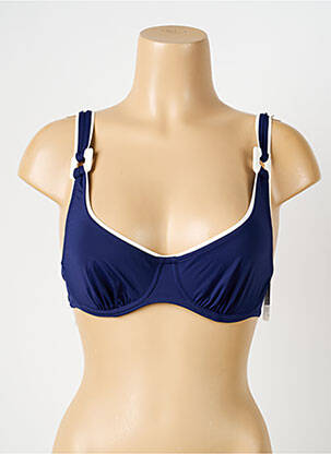 Sutien de costum de baie elasticitate sutien balconet cu decolteu înalt albastru AUBADE femeie