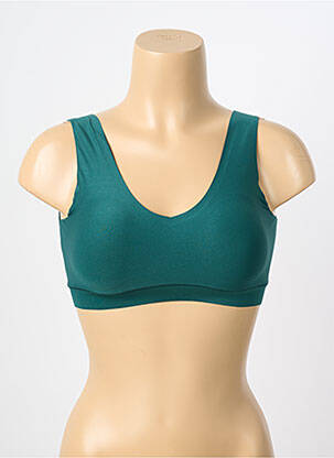 Sutien efect material satinat sutiene verde CHANTELLE femeie