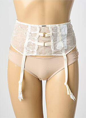 Corset/jartieră broderie alb CHANTELLE femeie
