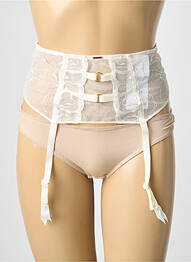 Corset/jartieră broderie alb CHANTELLE femme