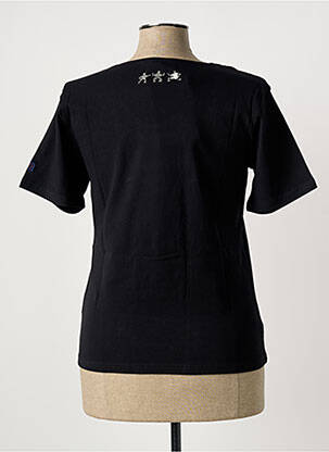 Tricou guler în v mâneci scurte negru THE HAKADANCE femeie