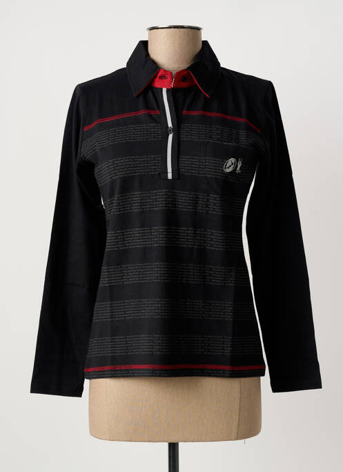 Polo negru HAKA DANCE femeie