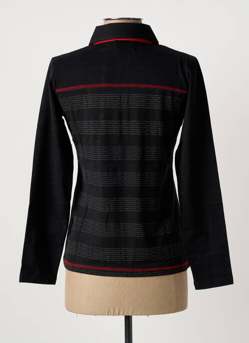 Polo negru HAKA DANCE femeie