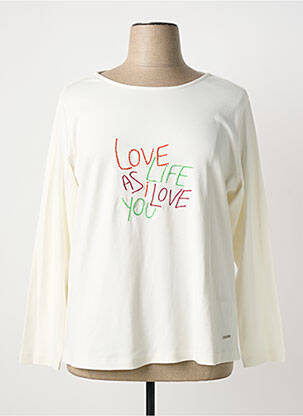 Tricou mâneci lungi mâneci lungi bej AGATHE & LOUISE femeie