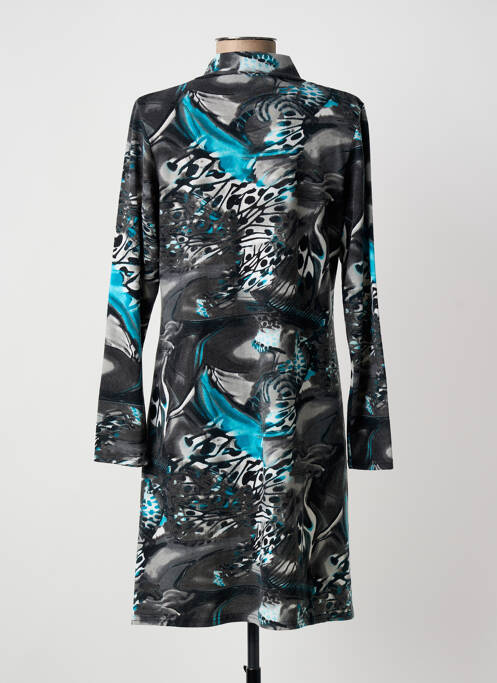 Rochie scurtă mâneci lungi mâneci lungi gri MARBLE femme