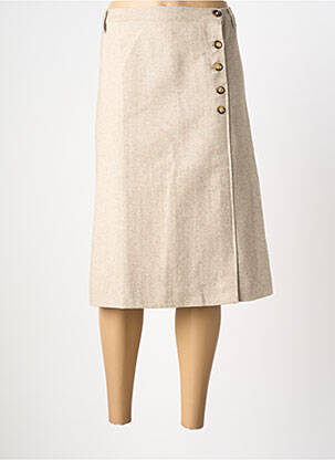 Fustă midi bej AGATHE & LOUISE femeie