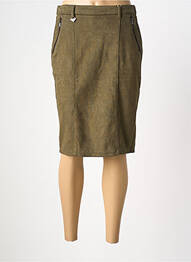 Fustă midi elasticitate verde S.QUISE femme