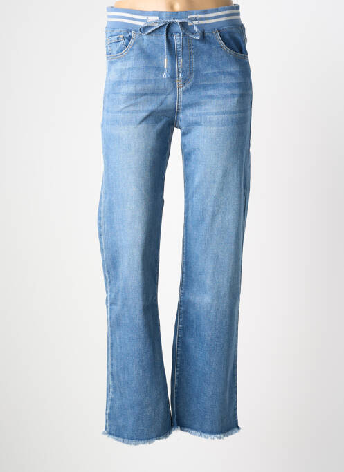 Blugi cu croială dreaptă albastru ONADO femeie