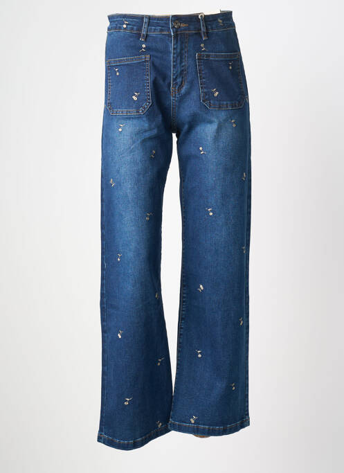 Blugi cu croială evazată albastru ONADO femeie