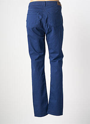 Pantalon slim țesătură poplin mărime normală albastru SAINT JAMES femeie