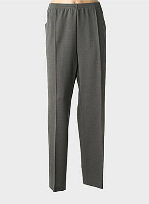 Pantalon slim talie elastică mărime normală verde GRIFFON femeie