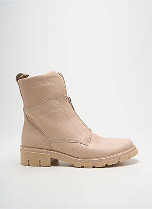 Botine/ghete material neted toc plat până la 3 cm bej ARA femeie